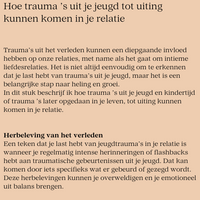 Trauma en relaties - 2