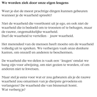 Ziek door onze eigen leugens - 2